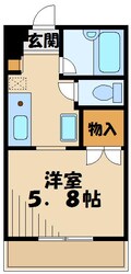 ヒルズコーナー鷺沼の物件間取画像